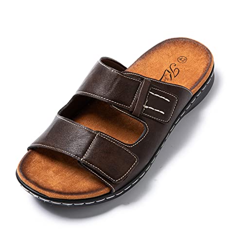 Detalle de JOMIX Sandales Homme Cuir avec Scratch ⚙