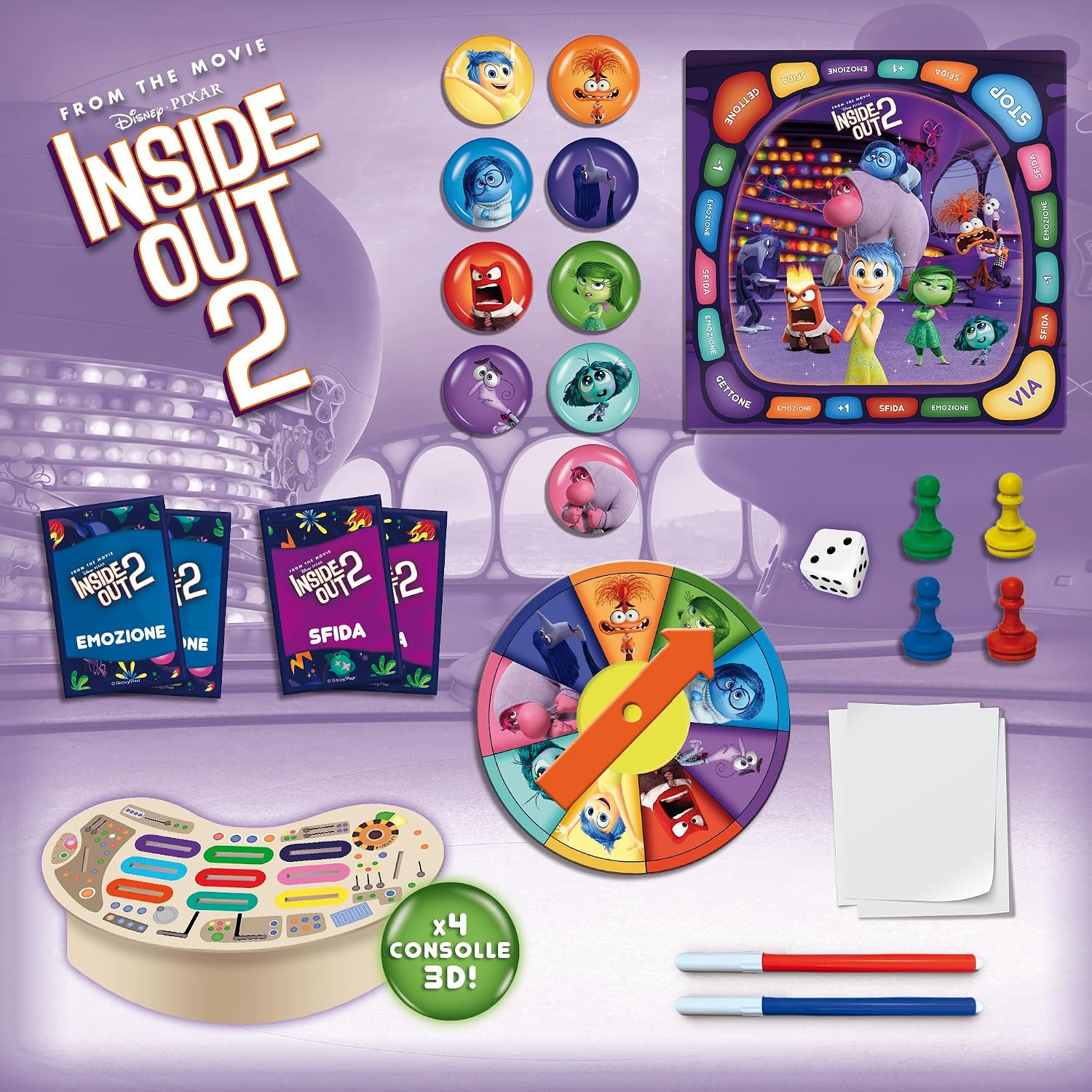 Detalle de Liscianigiochi Inside Out 2 il Gioco delle Emozioni
