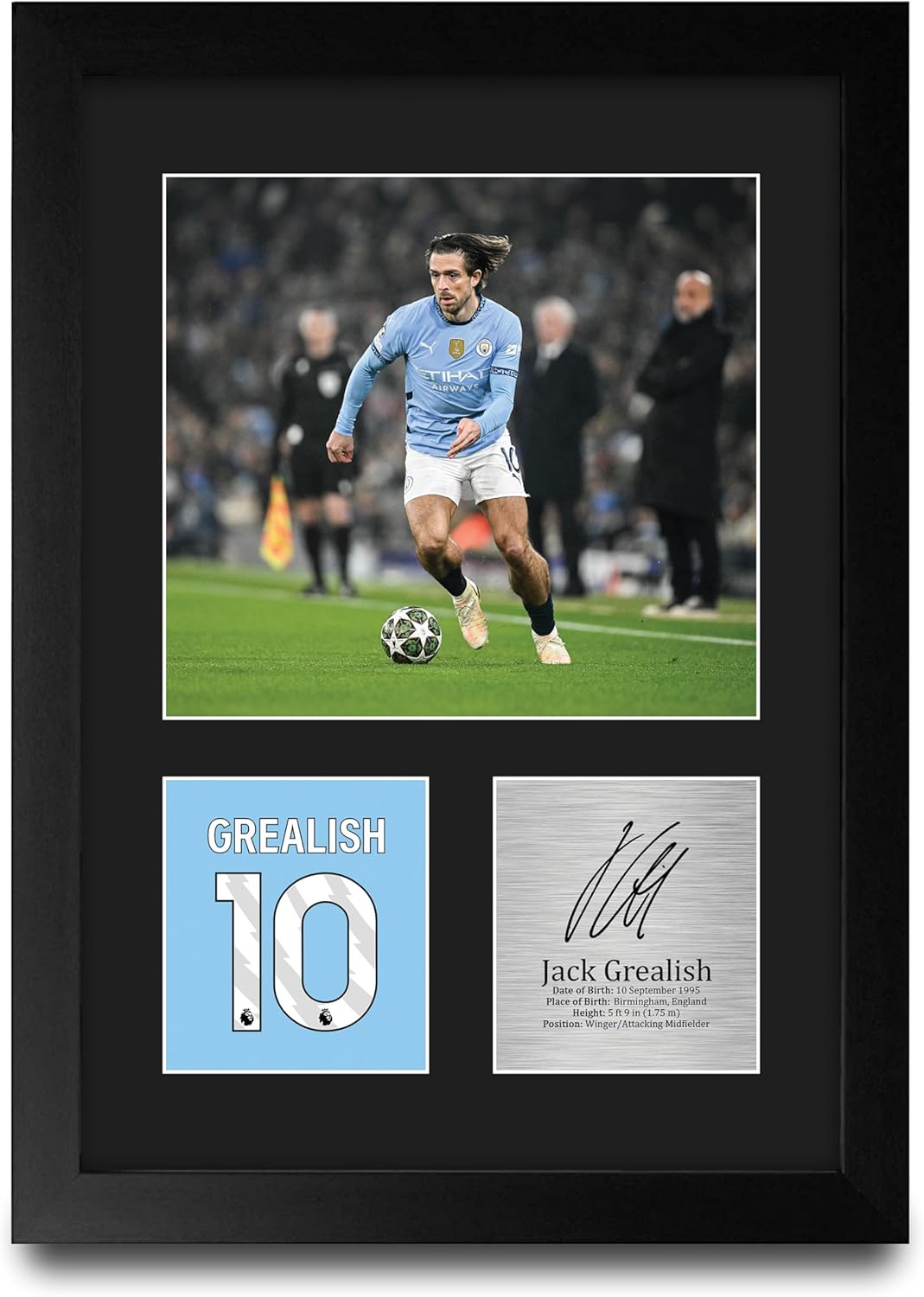 Thumbnail 4 de HWC Trading Jack Grealish A4 Signed Picture 📷