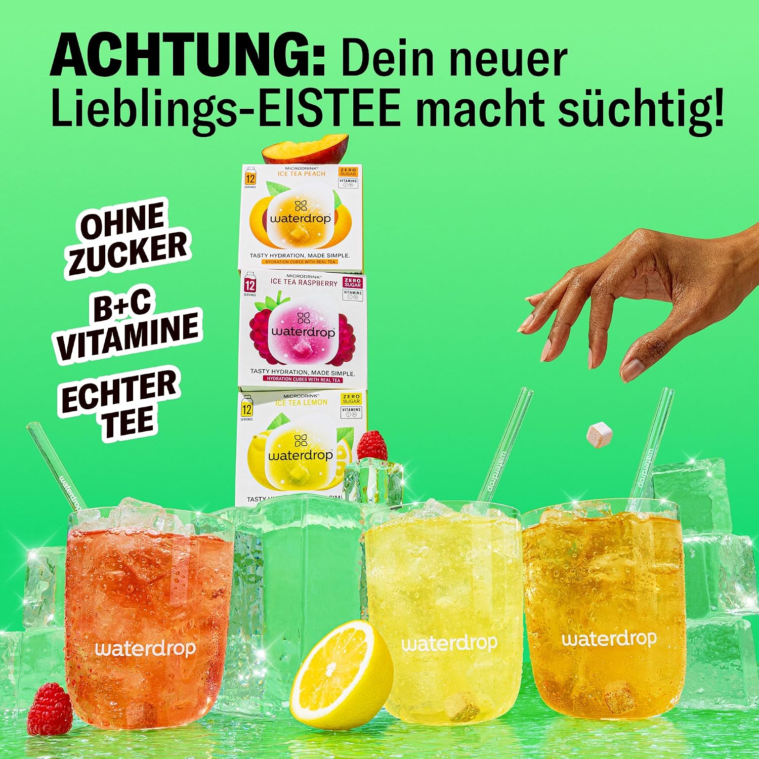Thumbnail 1 de waterdrop Eistee Set 36 Drops 🍹