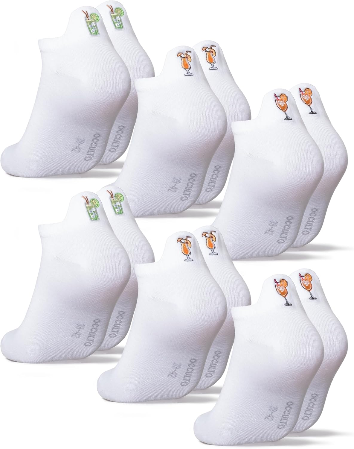 Detalle de Occulto Sneaker Socken Luca – 3er/6er Pack für Damen & Herren