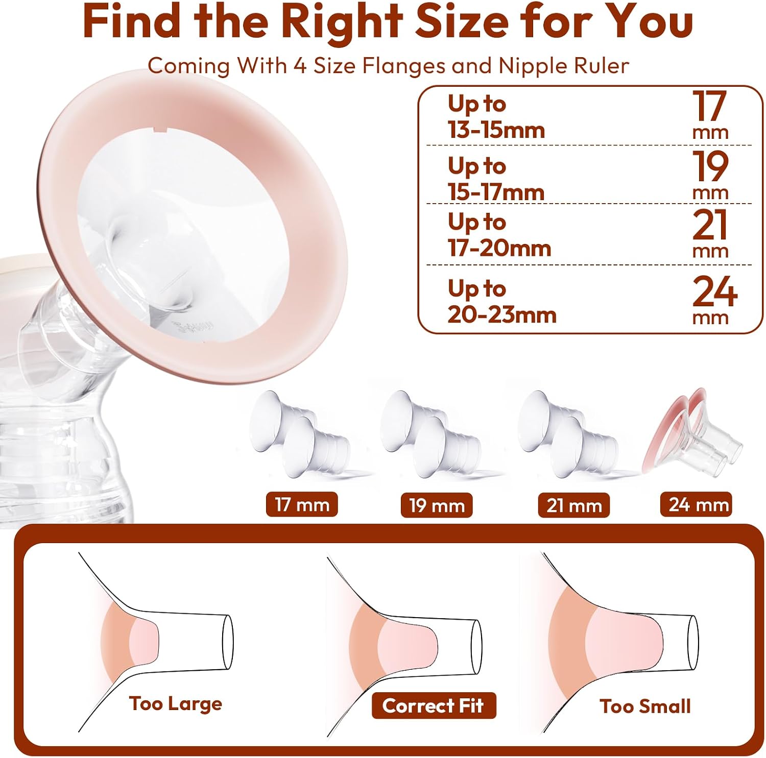 Thumbnail 5 de NCVI Double Electric Breast Pump 8116: Portable, Adjustable Modes and Flanges for Comfort