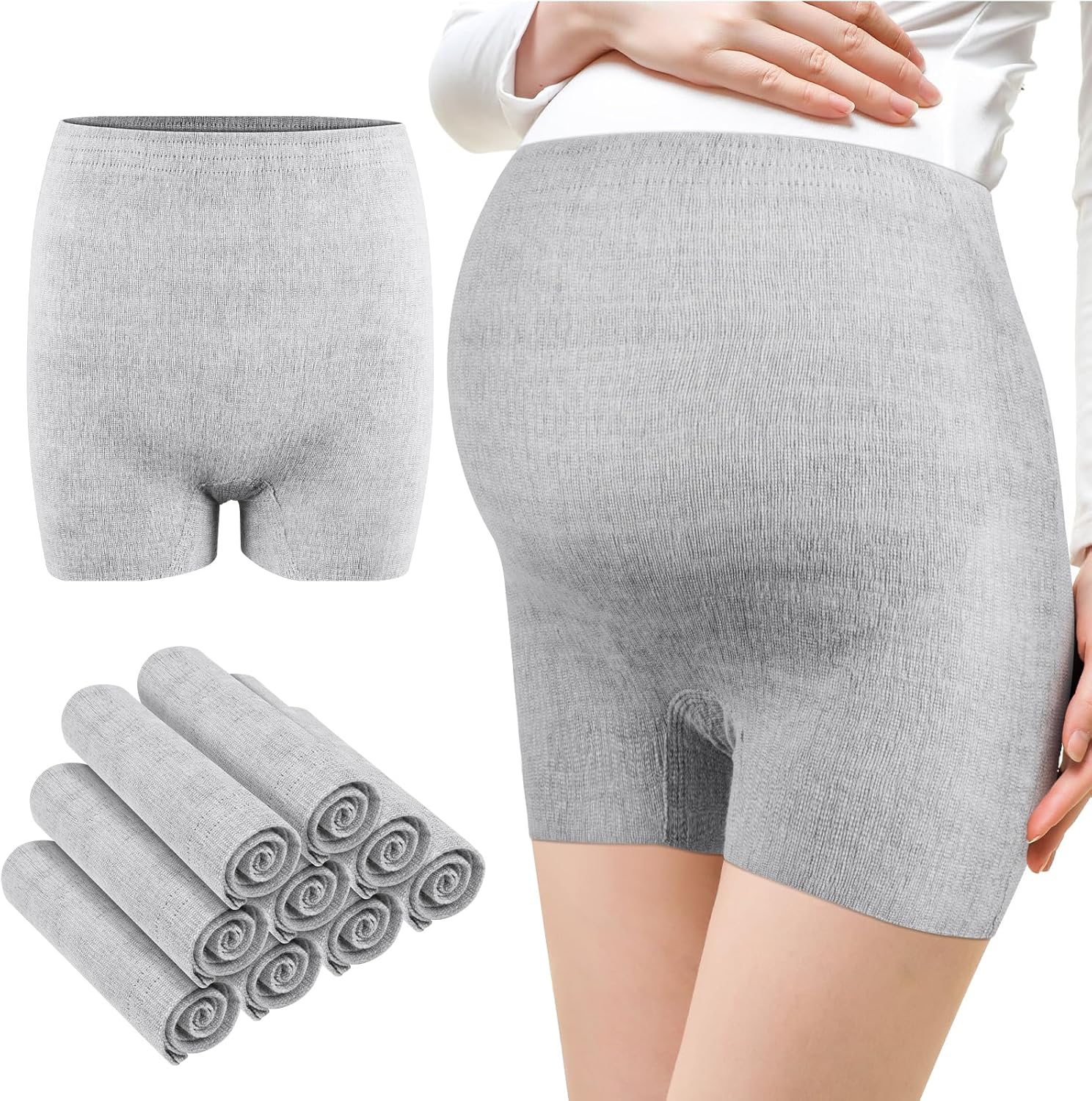 Detalle de Lot de 9 culottes post-accouchement ACWOO (jetables), maintien des protections d’incontinence grossesse et césarienne