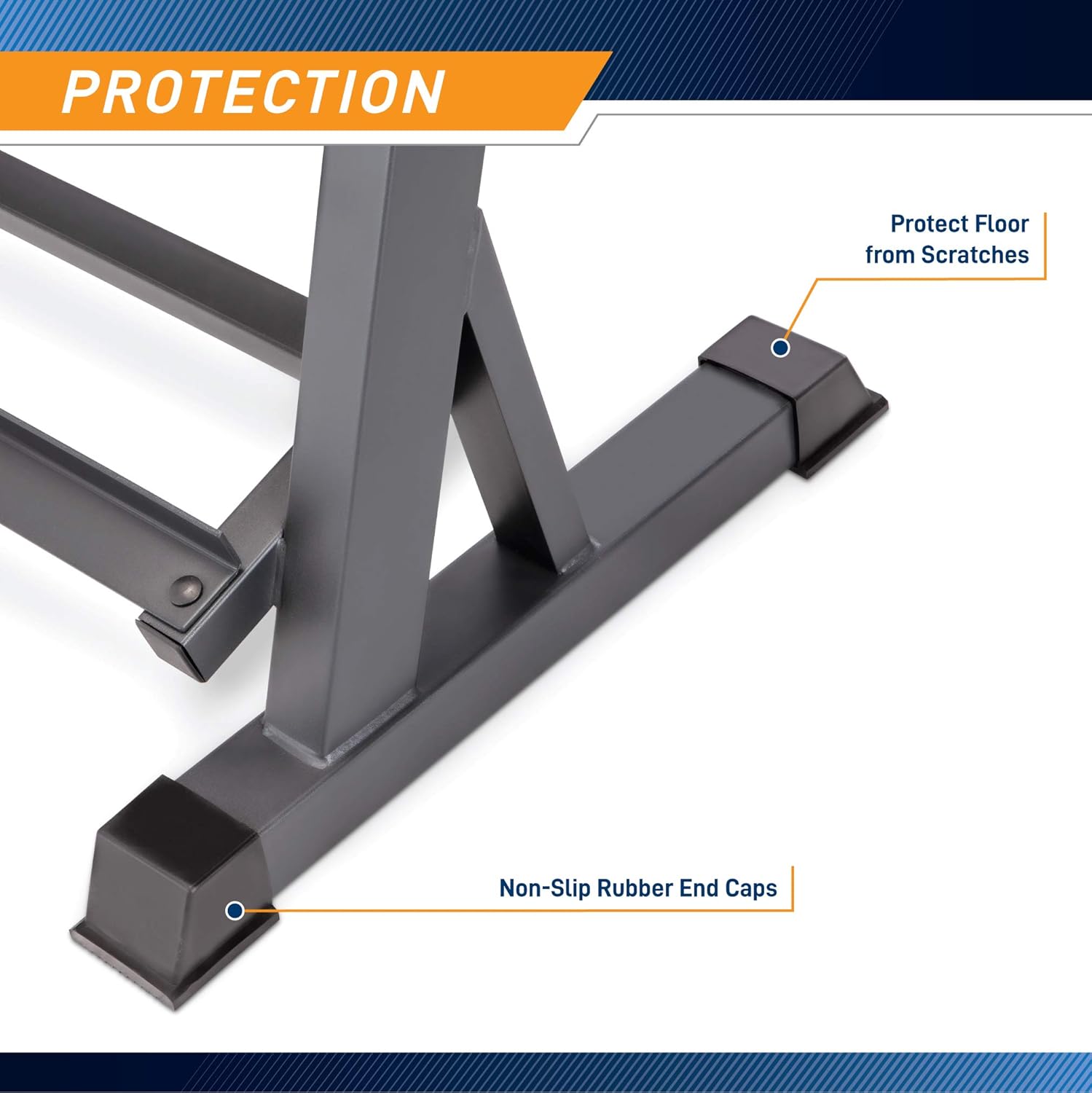 Detalle de Marcy DBR-86 Heavy-Duty Weight Storage Organizer Rack for Dumbbells, Kettlebells & Plates