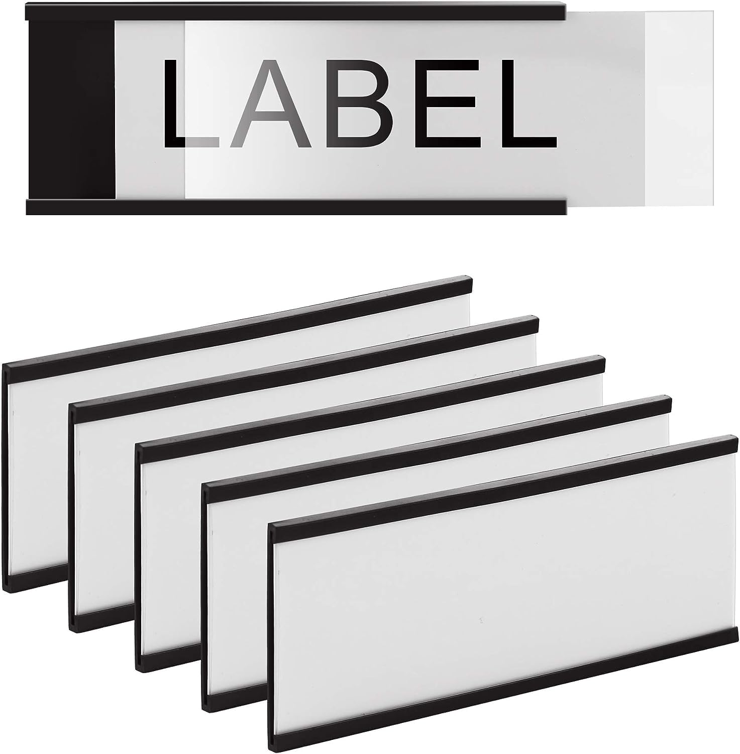 Thumbnail 4 de LLPT Magnetische Etikettenhalter (50 Stück) – 25 x 75 mm, beschreibbare Magnet-Etiketten für Büro & Schule (MH2175)