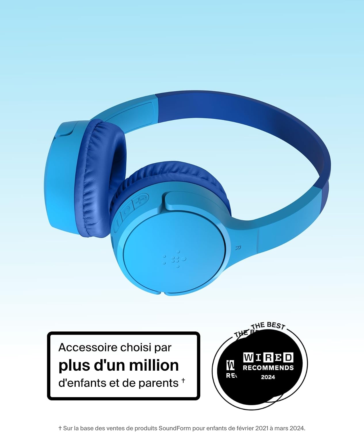 Detalle 2 de Belkin SoundForm Mini Casque Sans Fil Enfants