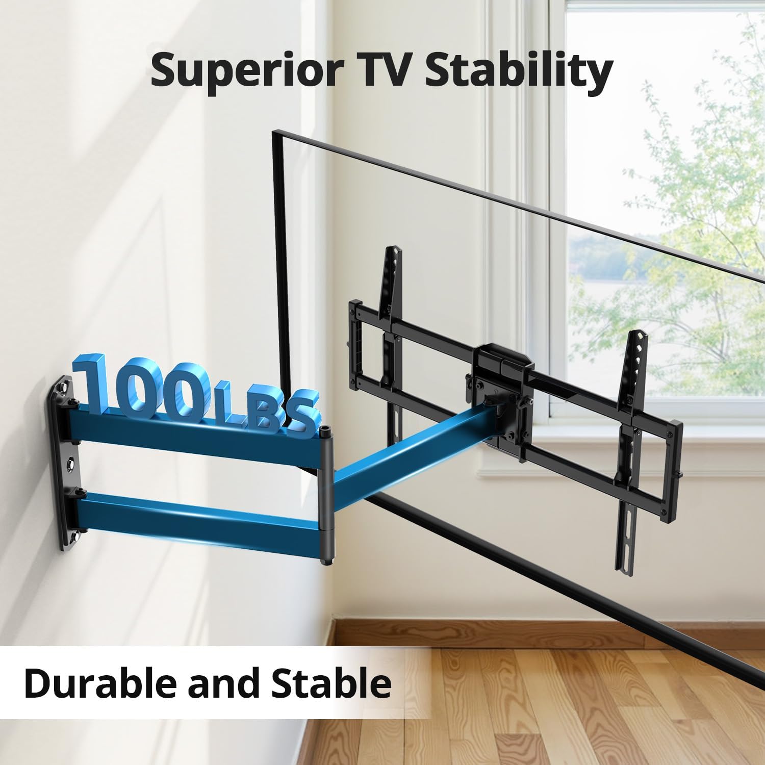 Thumbnail 1 de USX STAR Corner TV Wall Mount Long Arm (Full Motion) for 37–84" TVs