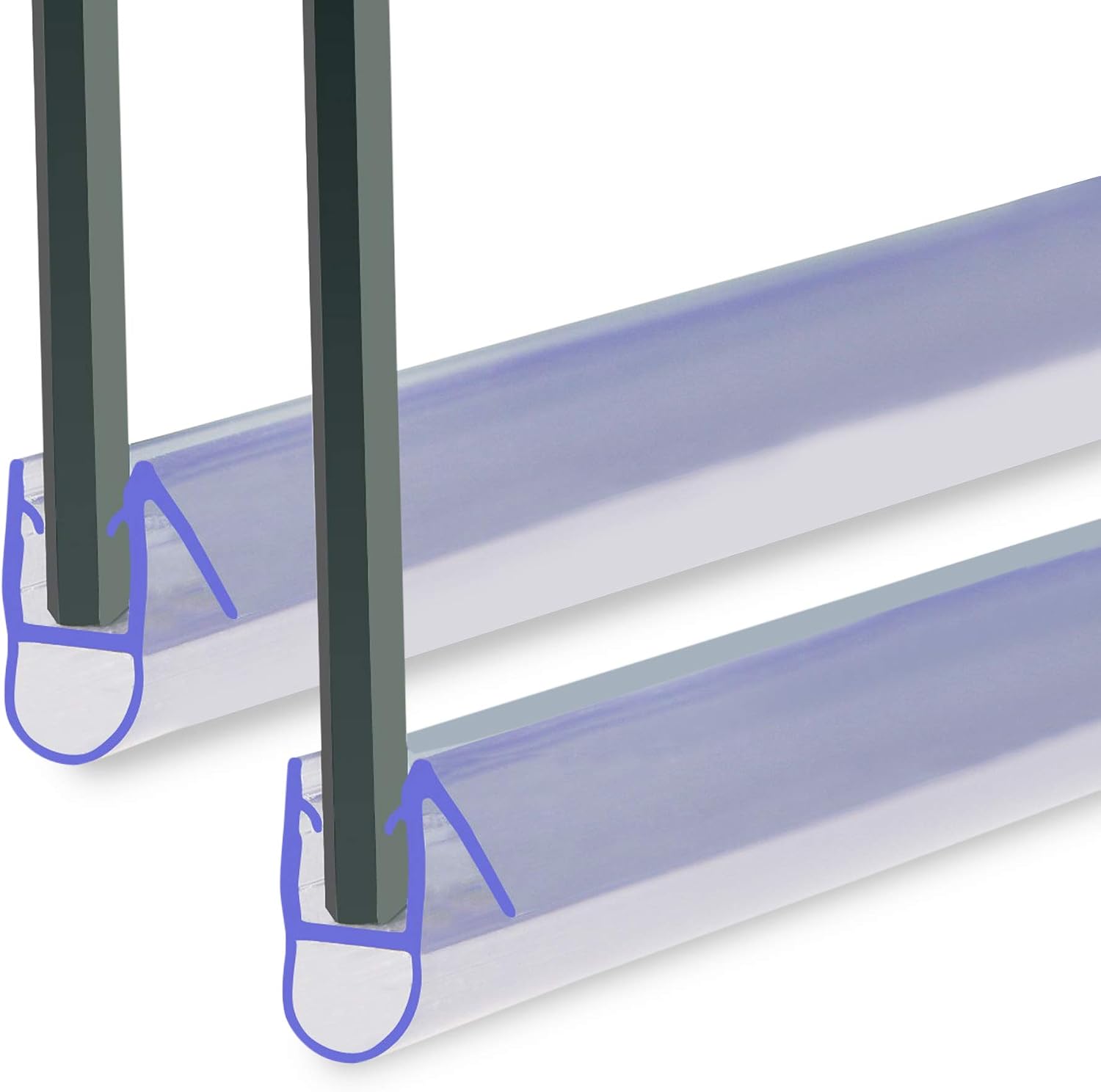 Detalle 2 de HNNHOME Seal Strip for 6-8mm Glass 2-Pack