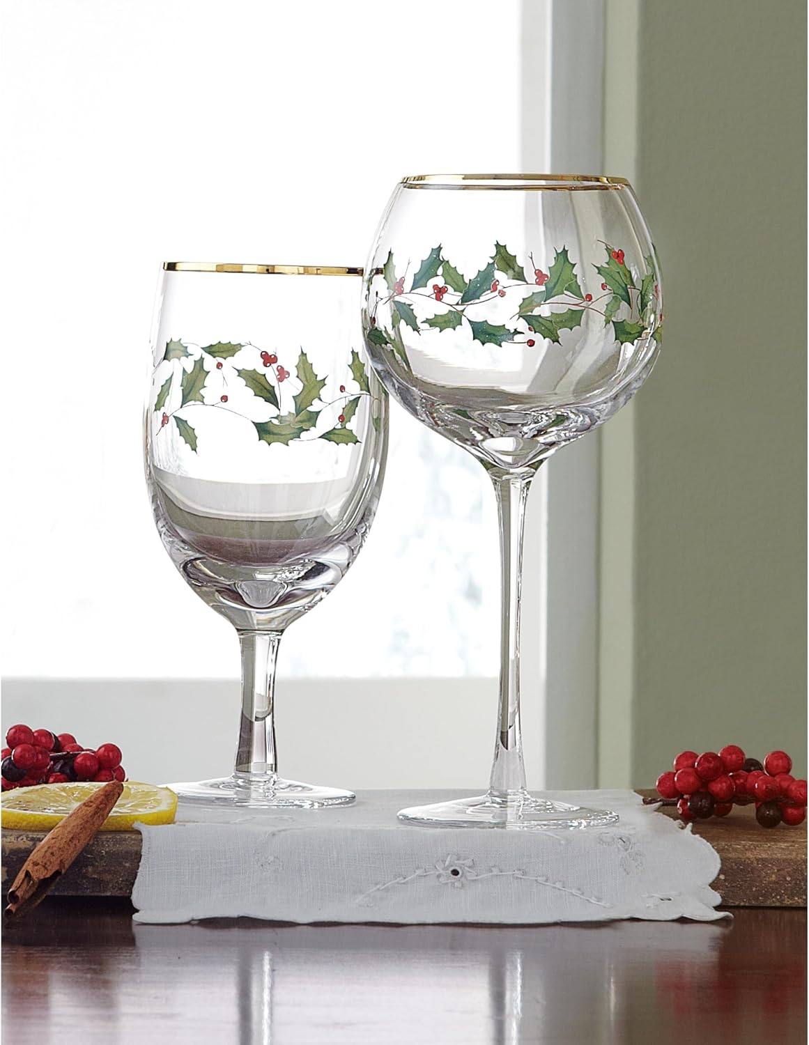 Detalle 2 de Lenox Holiday Iced Beverage Glasses, 14 oz