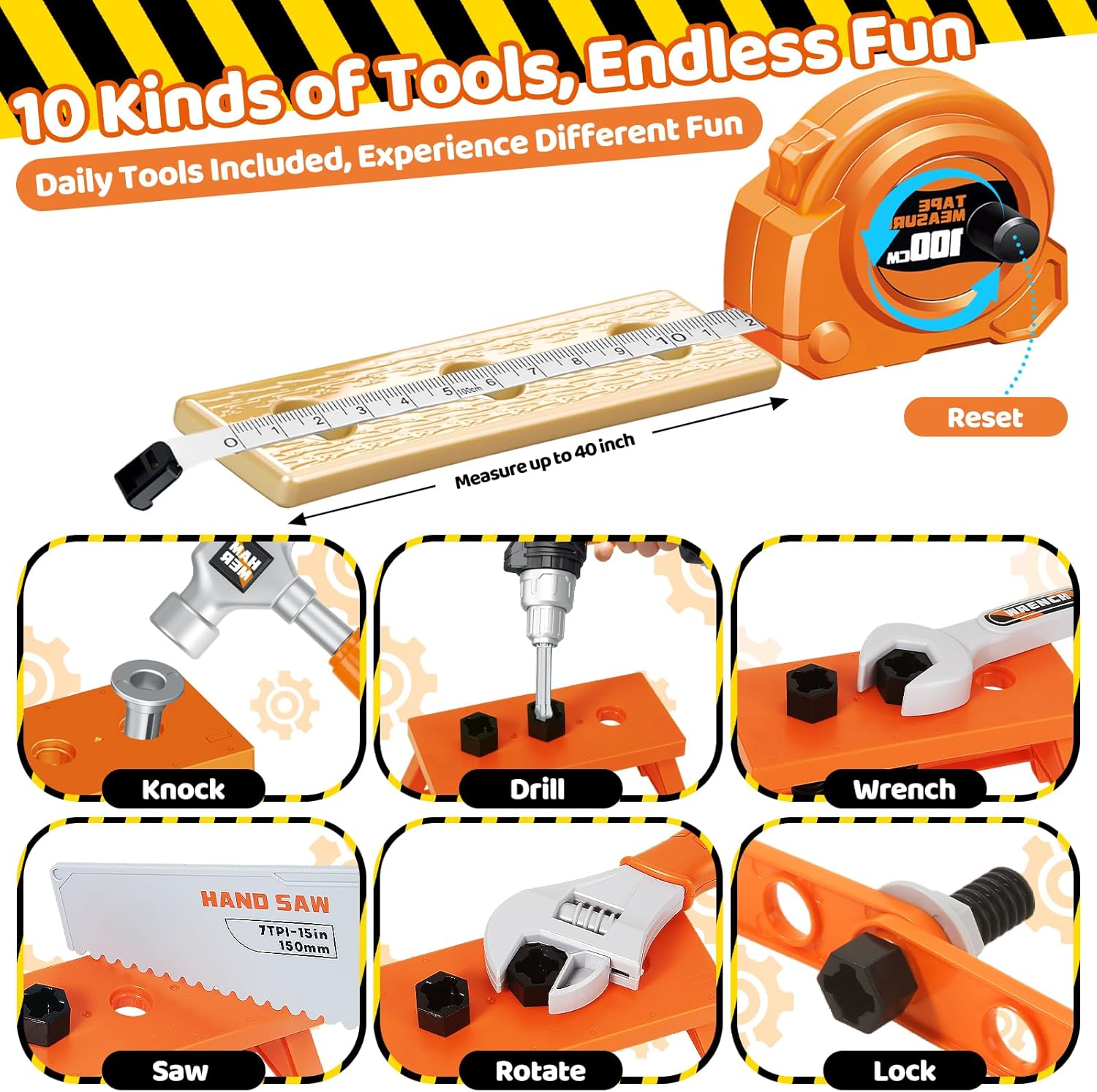 Thumbnail 4 de Kids Tool Set 46 PCS