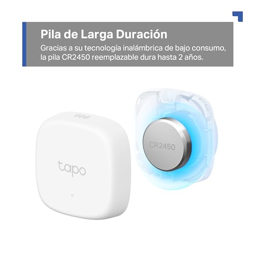 Detalle de Tapo TP-Link T310: Sensor de Temperatura y Humedad WiFi Inteligente (requiere hub H100)