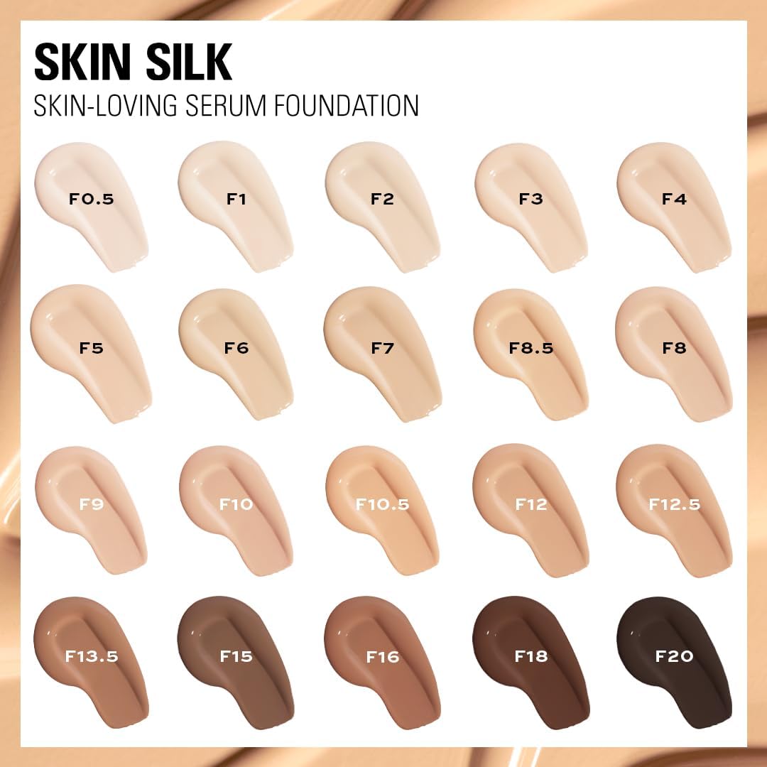 Thumbnail 6 de Makeup Revolution Skin Silk Serum Foundation 🌸, F4, 23ml