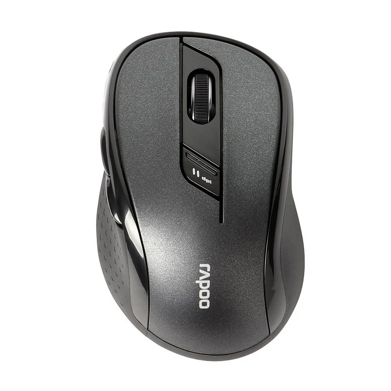 Detalle de Rapoo M500 Silent: Ratón óptico inalámbrico 1600 DPI, cómodo y multitarea
