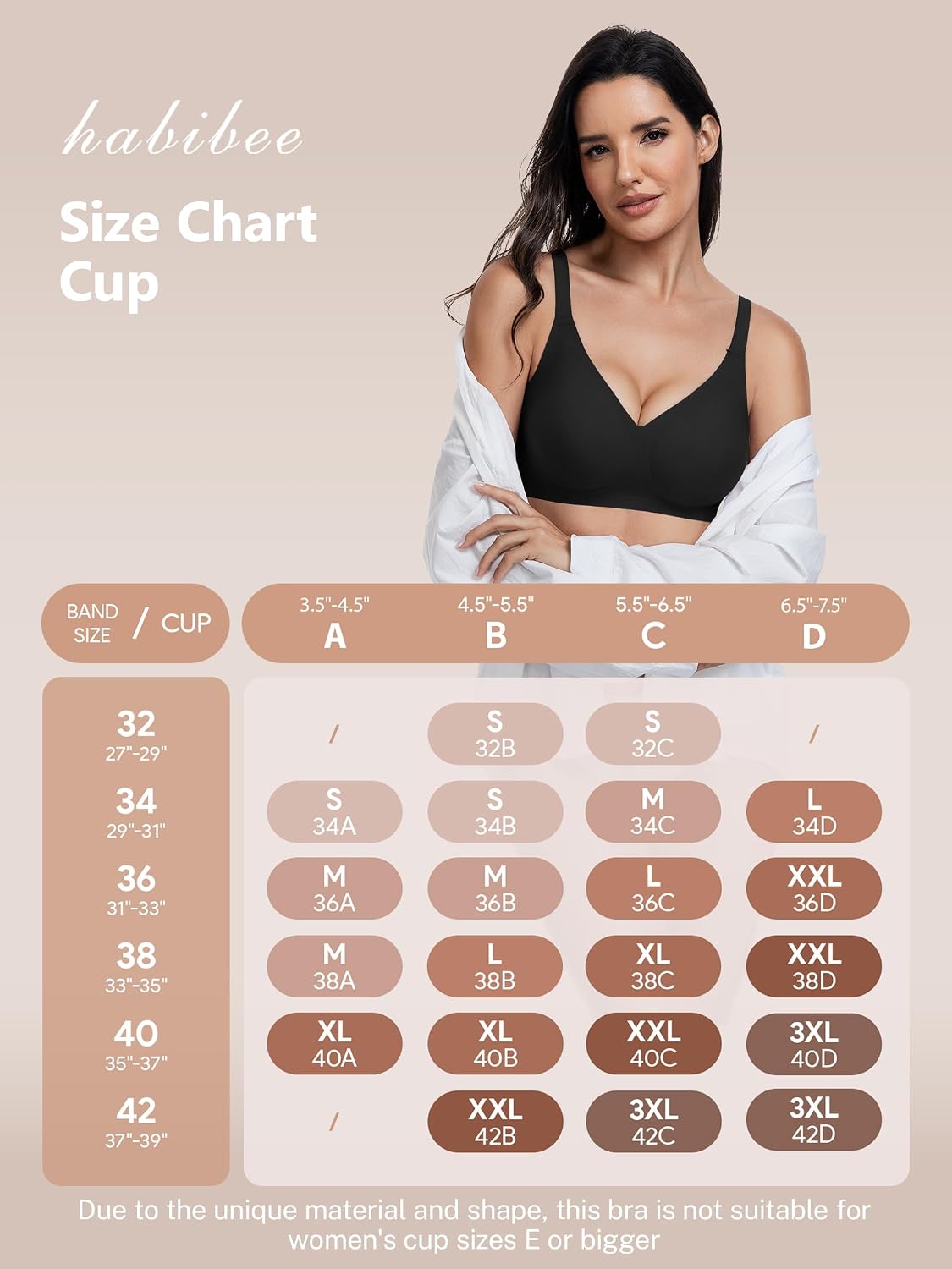 Thumbnail 6 de habibee Jelly Bra for Women – Seamless, Wireless, Full Coverage Comfort