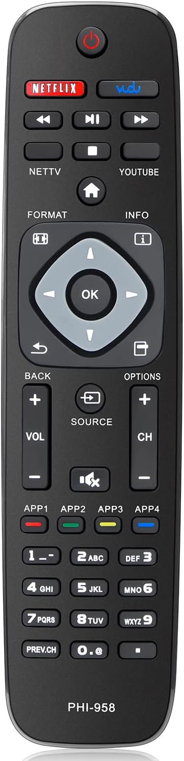 Thumbnail 6 de For Roku TV Remote Control Replacement (Compatible with TCL/Hisense/Onn/Insignia/Sharp/Roku TVs)