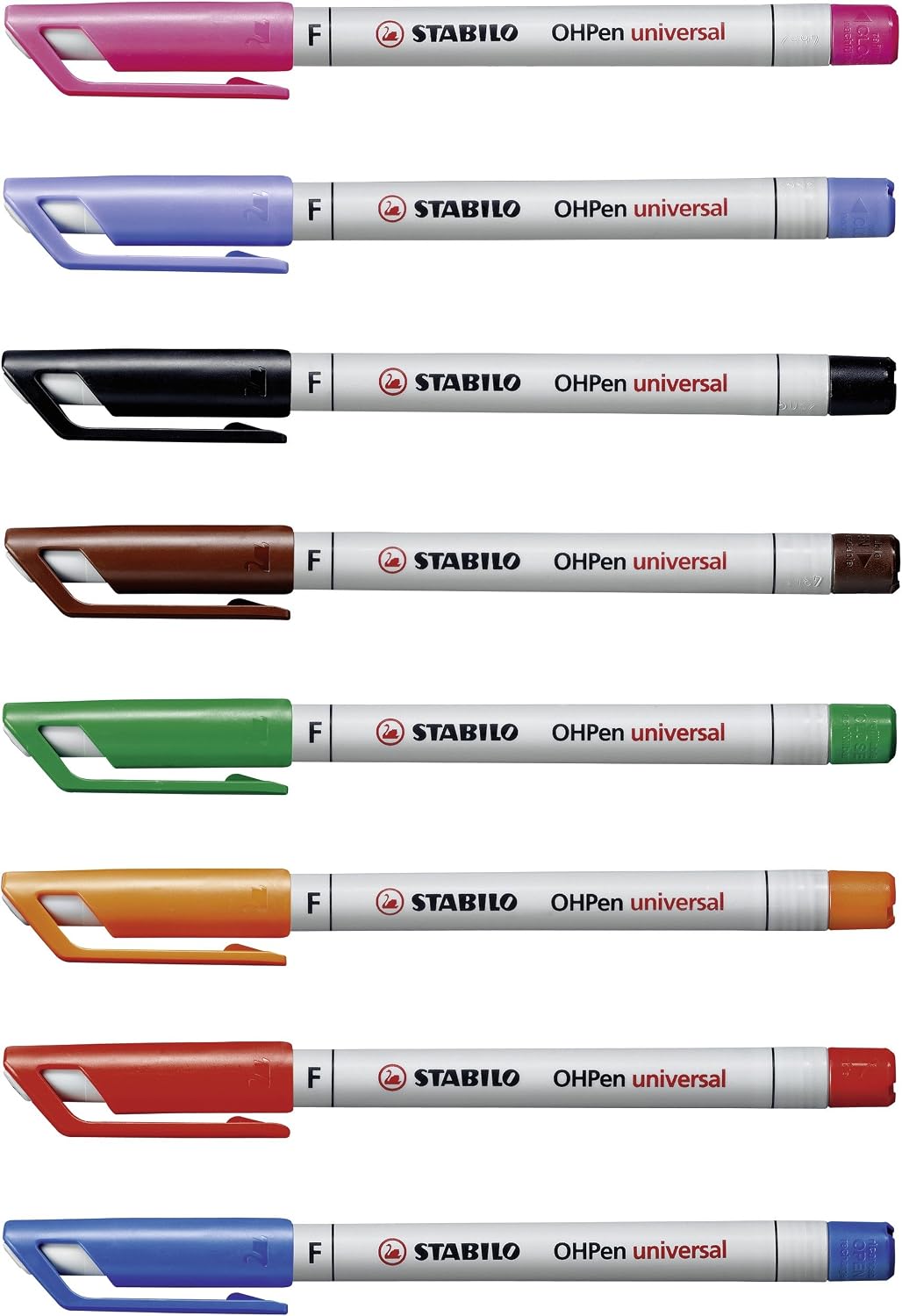 Detalle 2 de STABILO Folienstift OHPen universal – wasserlöslich, 8er Pack, fein bis mittel