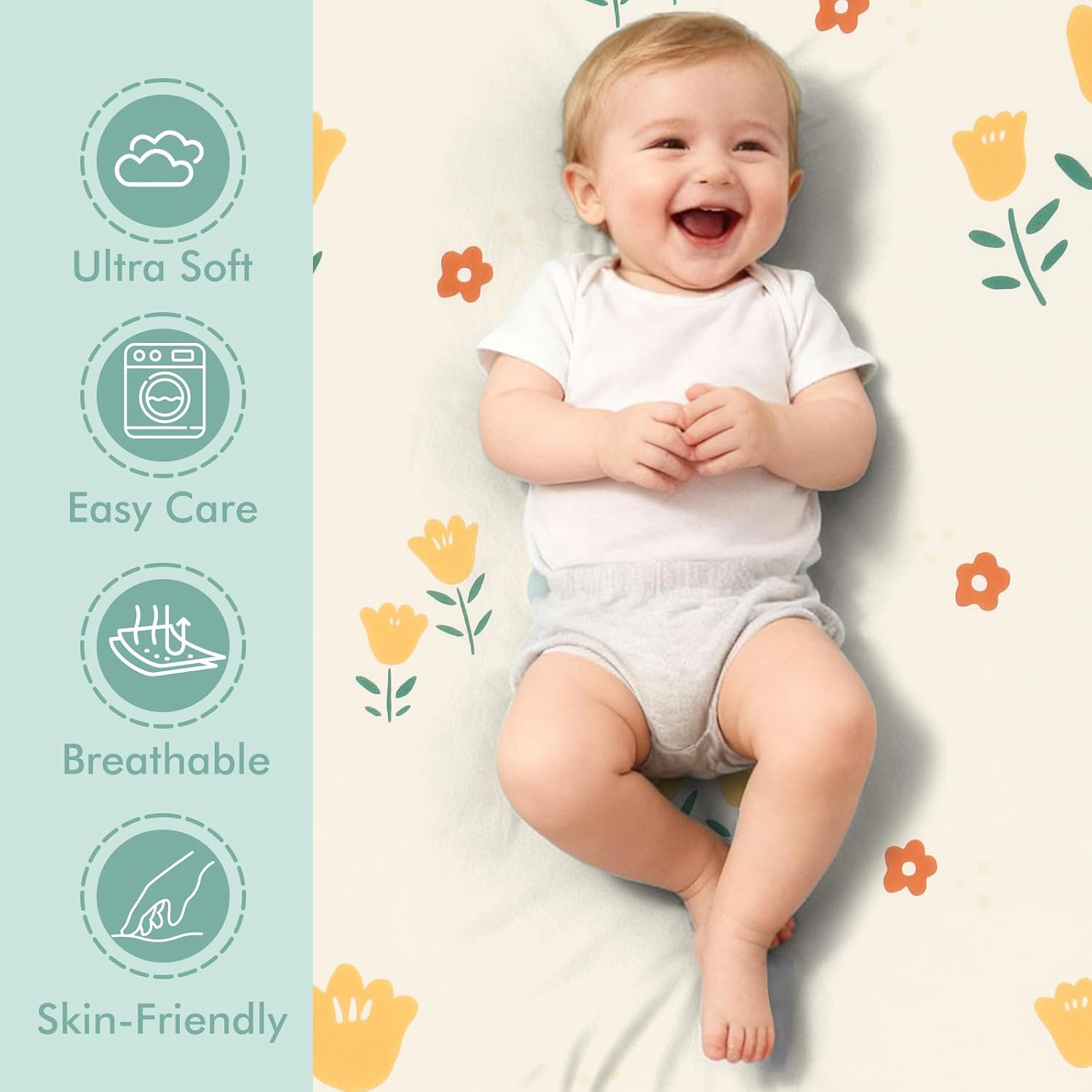 Detalle de Bassinet Sheets, 3-Pack