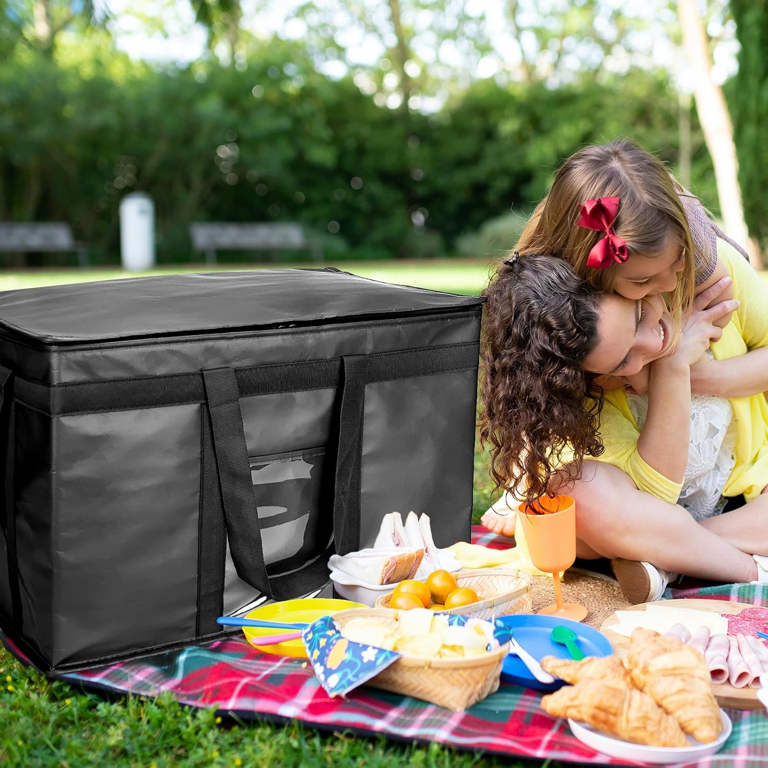 Detalle de XXXL Large Insulated Collapsible Cooler Bag with Zipper Closure