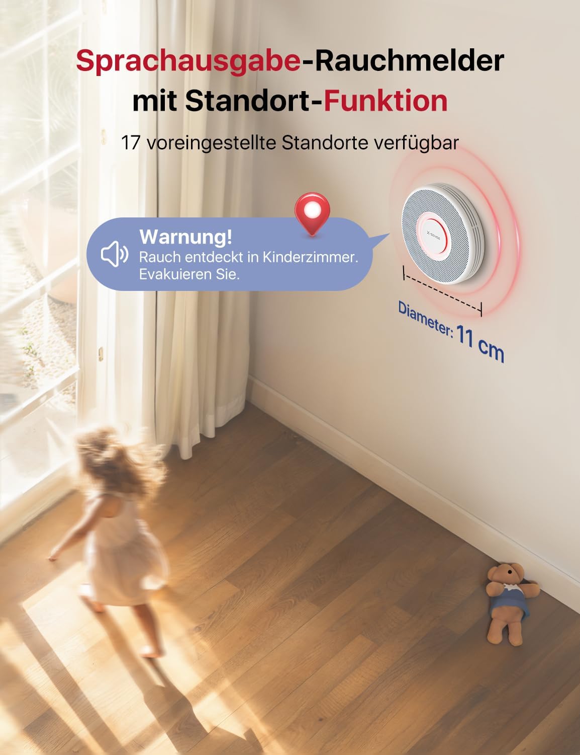 Thumbnail 2 de X-Sense XS0B‑MR smarter Rauchmelder 3er‑Set