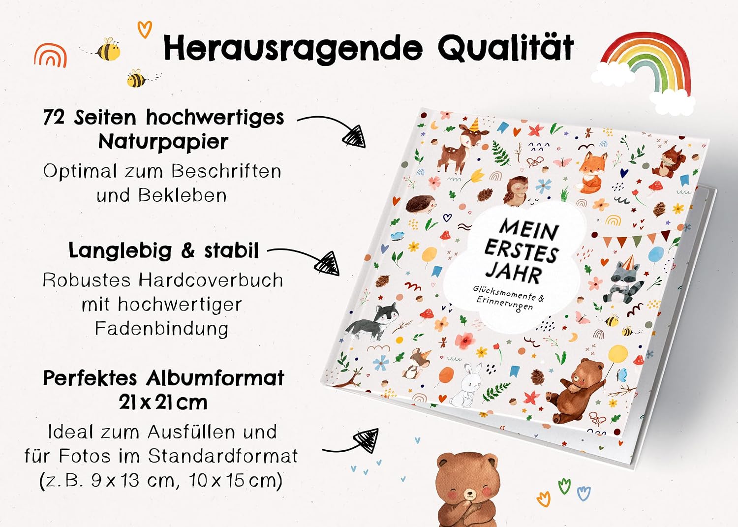 Thumbnail 4 de Mein erstes Jahr Babyalbum 72 Seiten