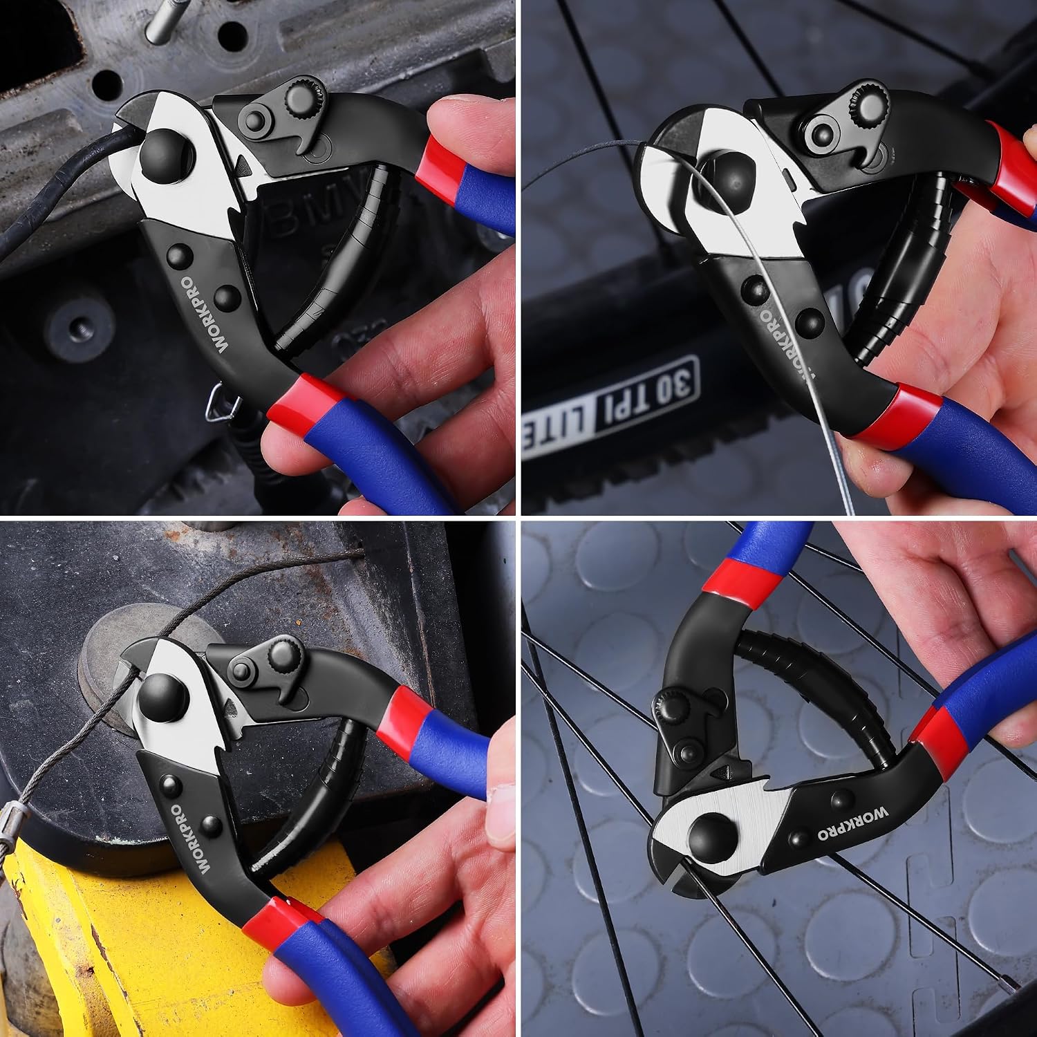 Thumbnail 6 de WORKPRO W015066AE draadsnijder 190 mm van chroom-vanadiumstaal