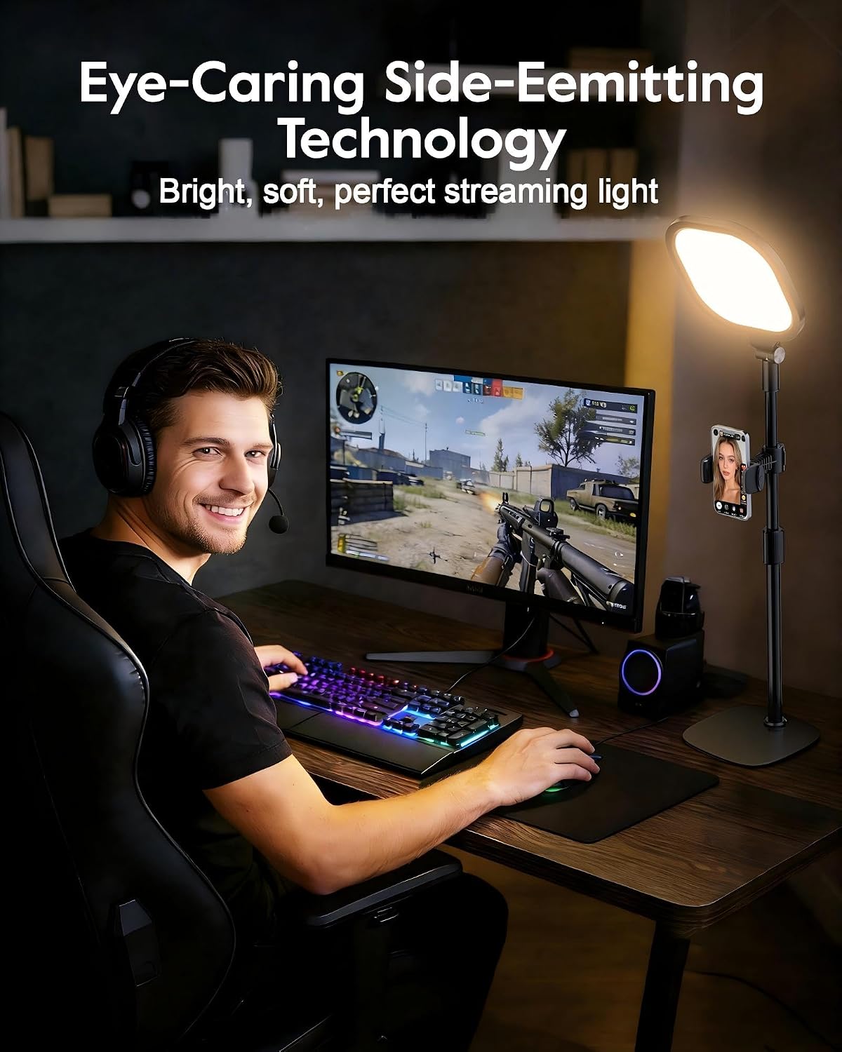 Thumbnail 4 de Desktop Video Conference Light 10–18.7in stand
