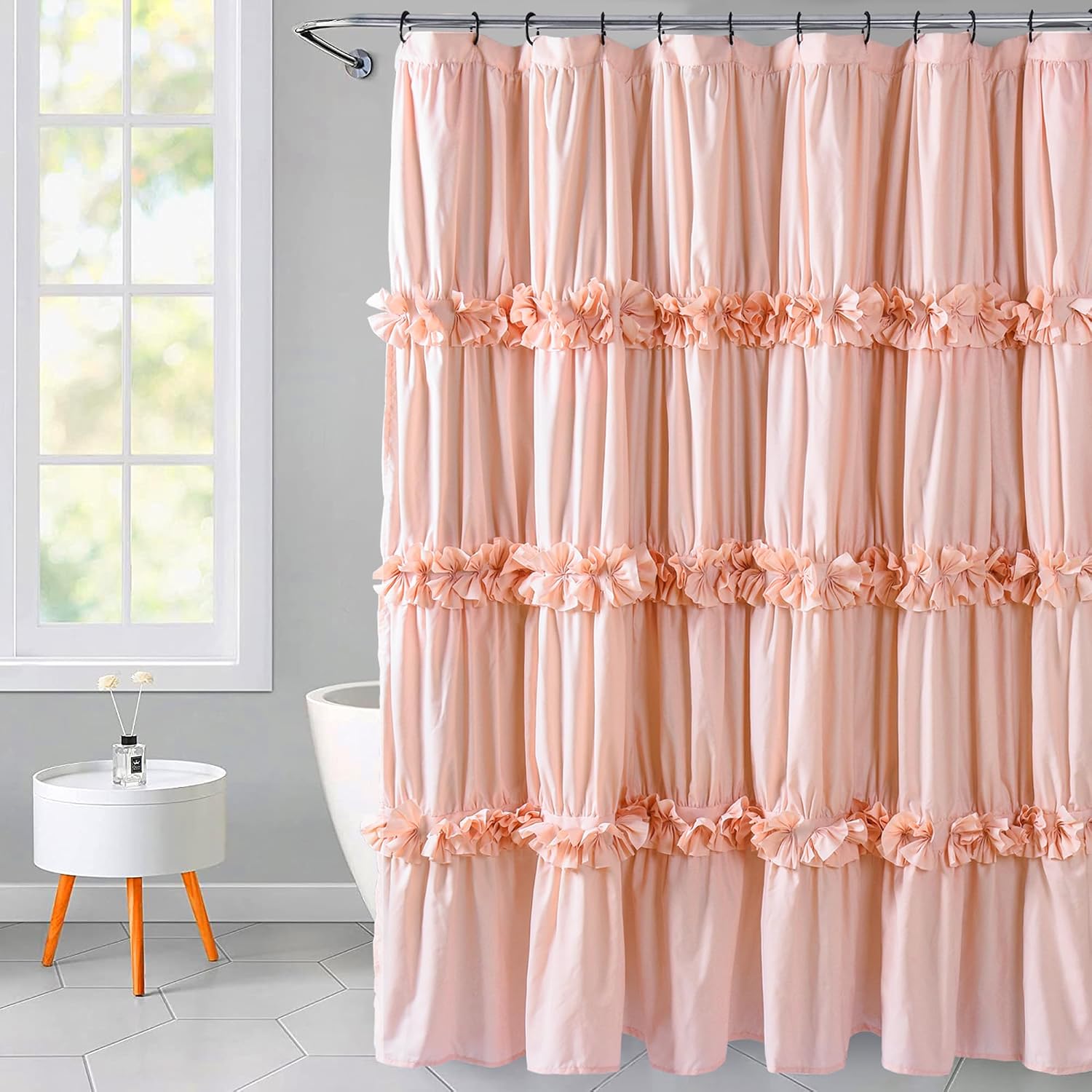 Detalle de Homechoice Decor Shower Curtain 72" x 72