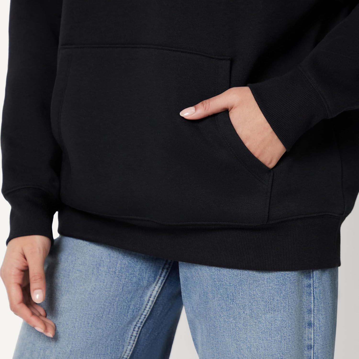 Detalle de Amazon Essentials Damen Oversize Fleece-Kapuzenpullover, Hoodie – gemütlich, vielseitig und soft