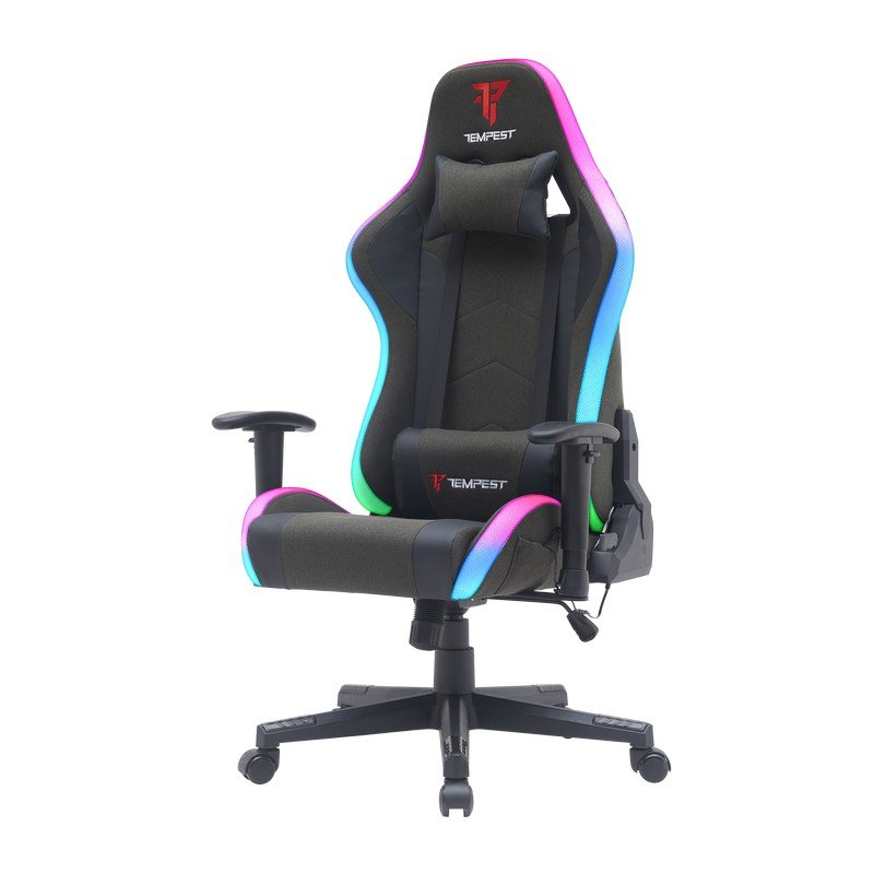 Detalle de tempest Glare RGB Silla gaming con iluminación