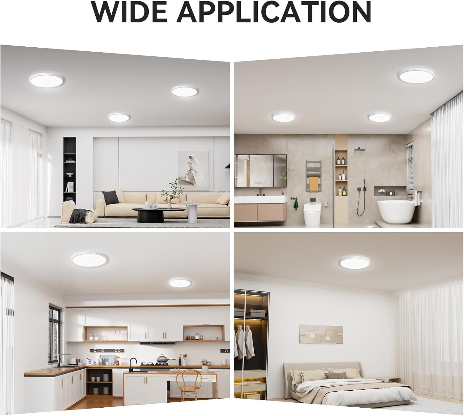 Thumbnail 6 de WKONCLDY 12-inch LED Ceiling Light