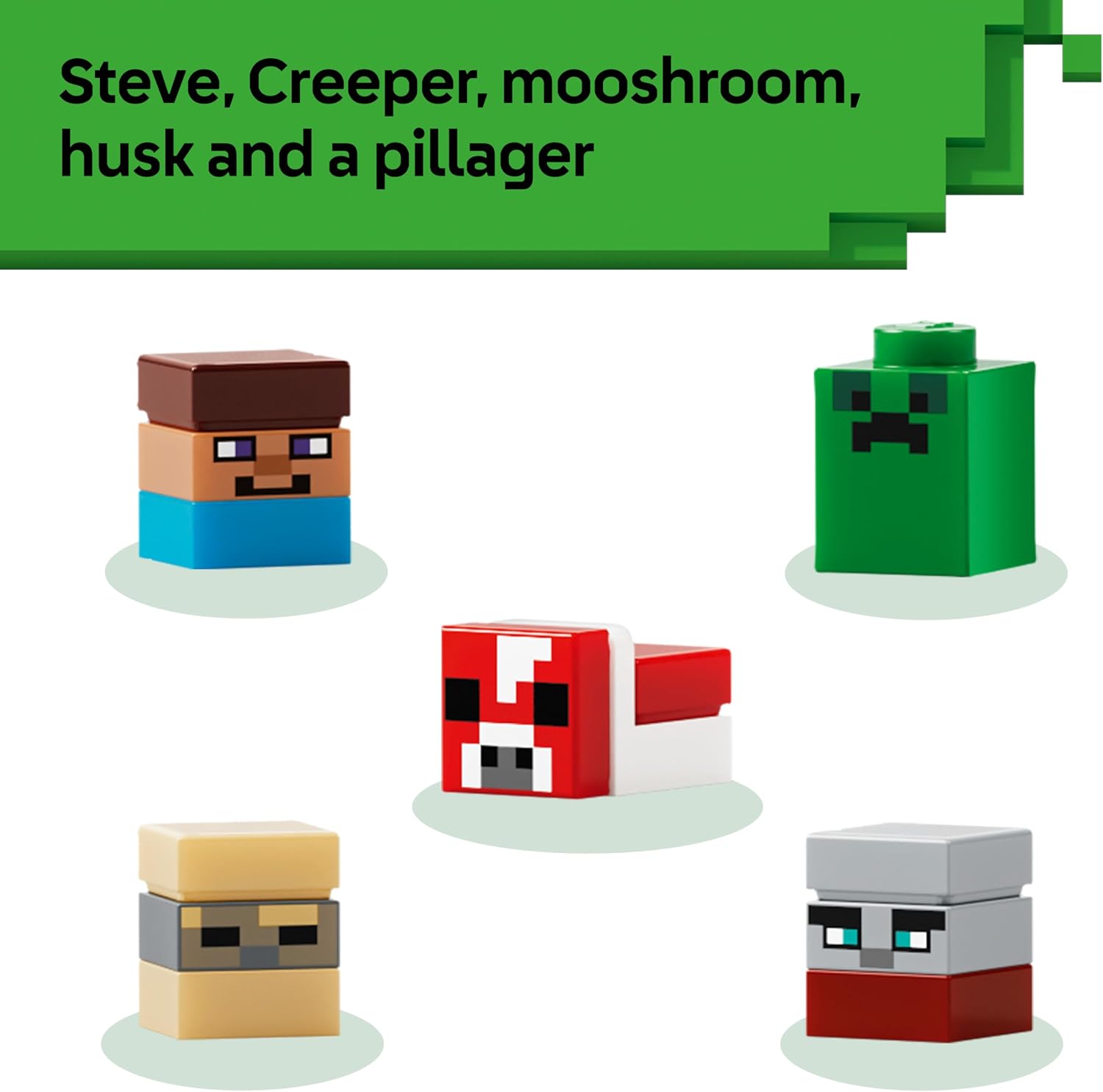 Thumbnail 4 de LEGO Minecraft Mini Biomes 21589 display set