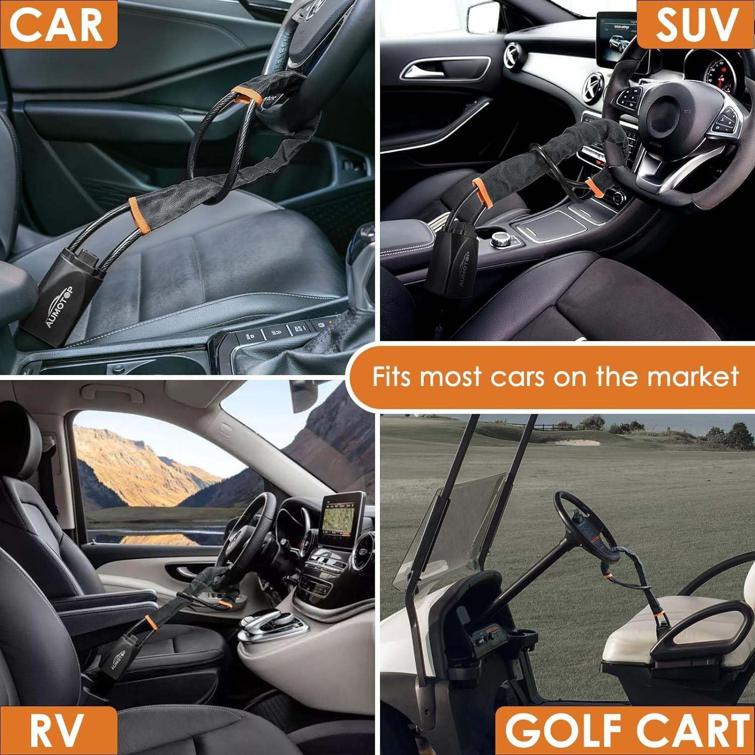 Detalle 2 de Steering Wheel Lock Seat Belt Lock Car anti-theft device 🔒