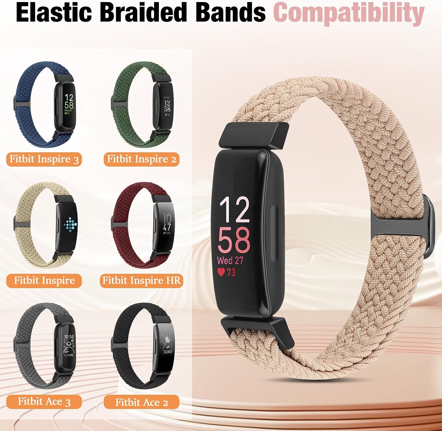 Detalle de BTTNG Elastic Braided Strap 2-Pack 130–250mm