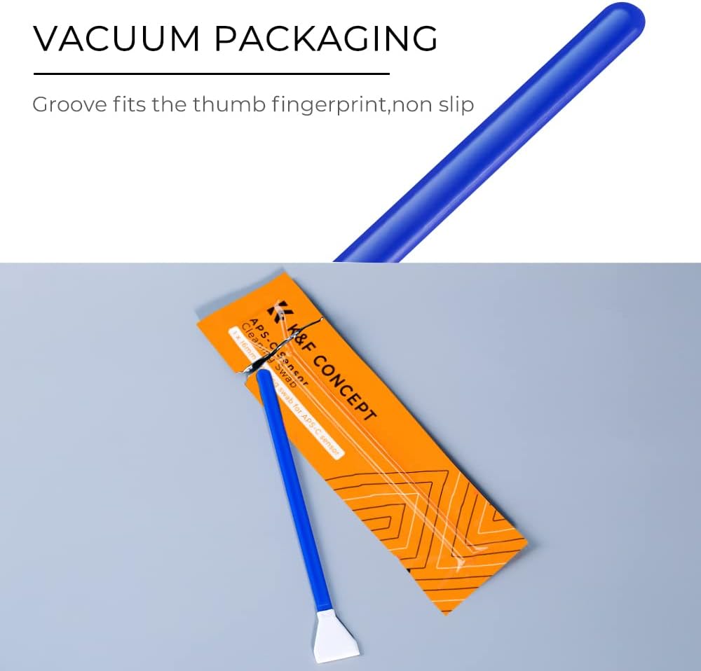 Thumbnail 5 de K&F CONCEPT Sensor-Reinigungsset mit Mikrofaserswabs (16 mm, APS-C) & Flüssigreiniger