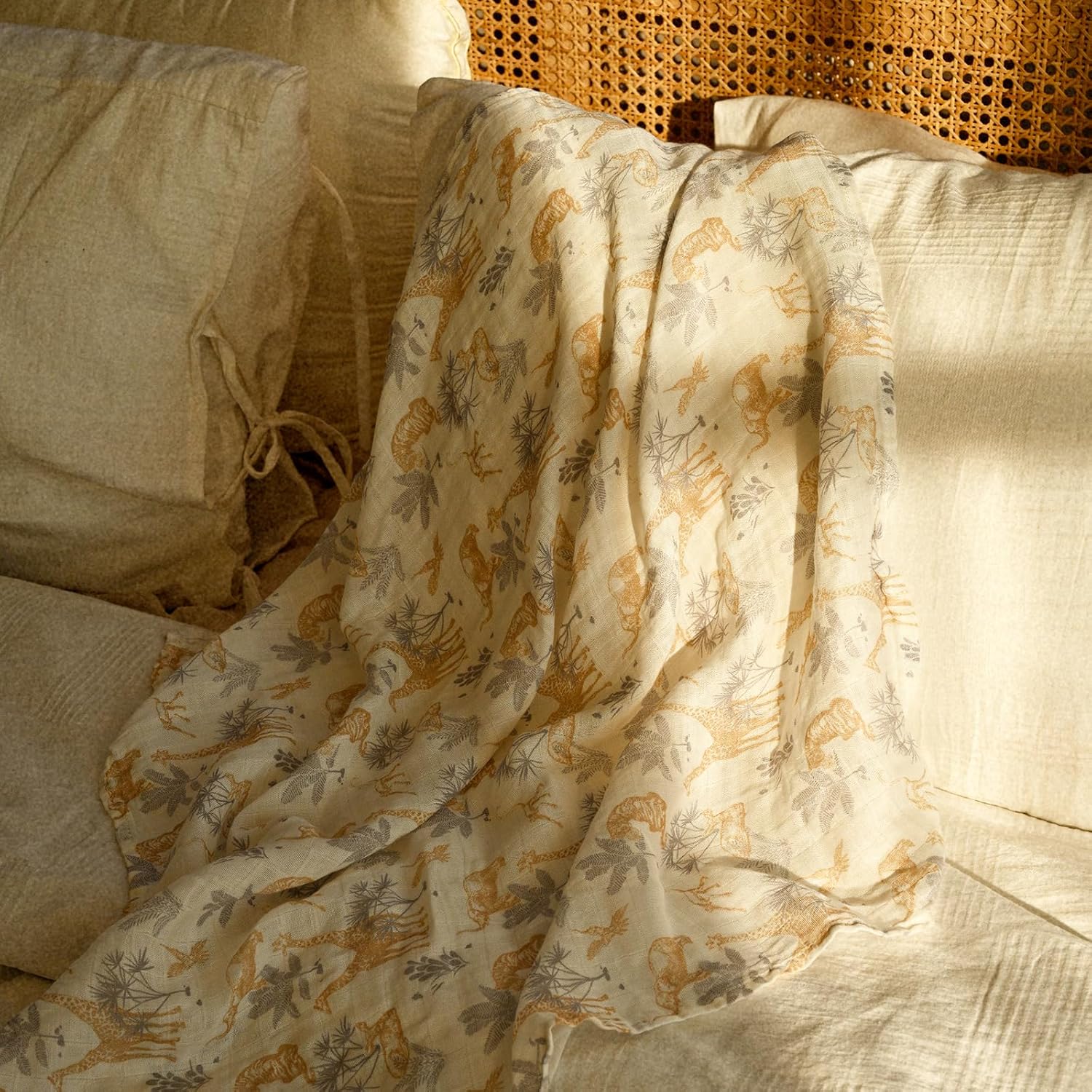 Thumbnail 1 de GLLQUEN Musselintücher für Babys (6er-Set) – 70 x 70 cm Spucktücher aus Bambus-Viskose & Baumwolle