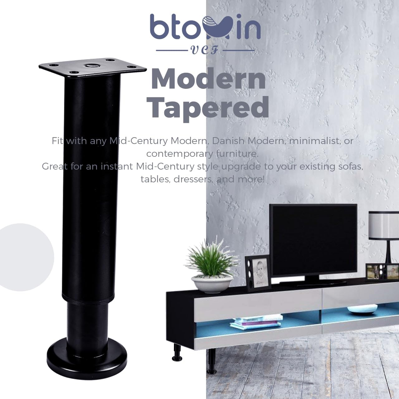 Thumbnail 4 de Btowin Adjustable Furniture Legs 5–7 Inch