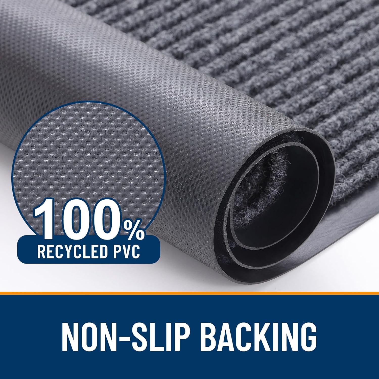 Thumbnail 2 de OLANLY Front Door Mat 71x23 Grey