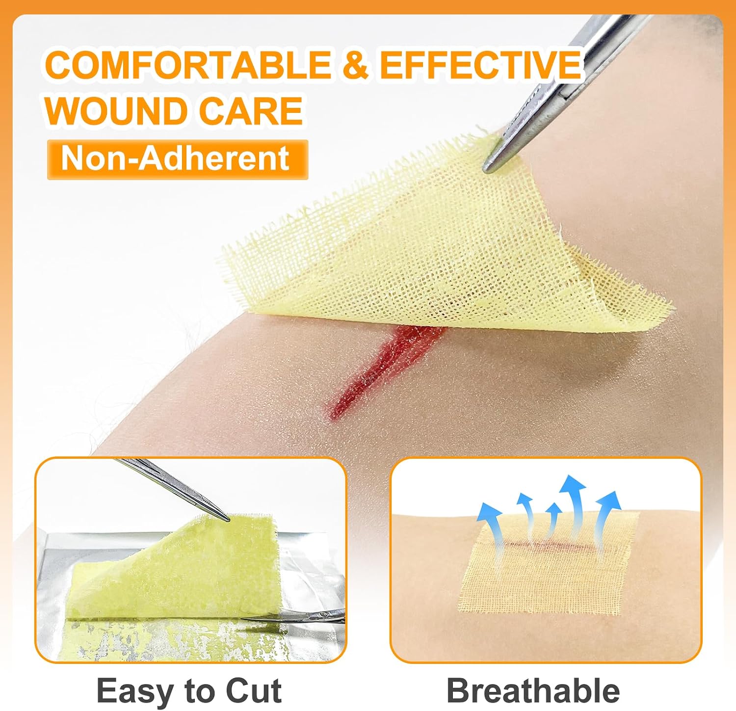 Detalle de Carbou Medical Petrolatum Dressing 2" x 2