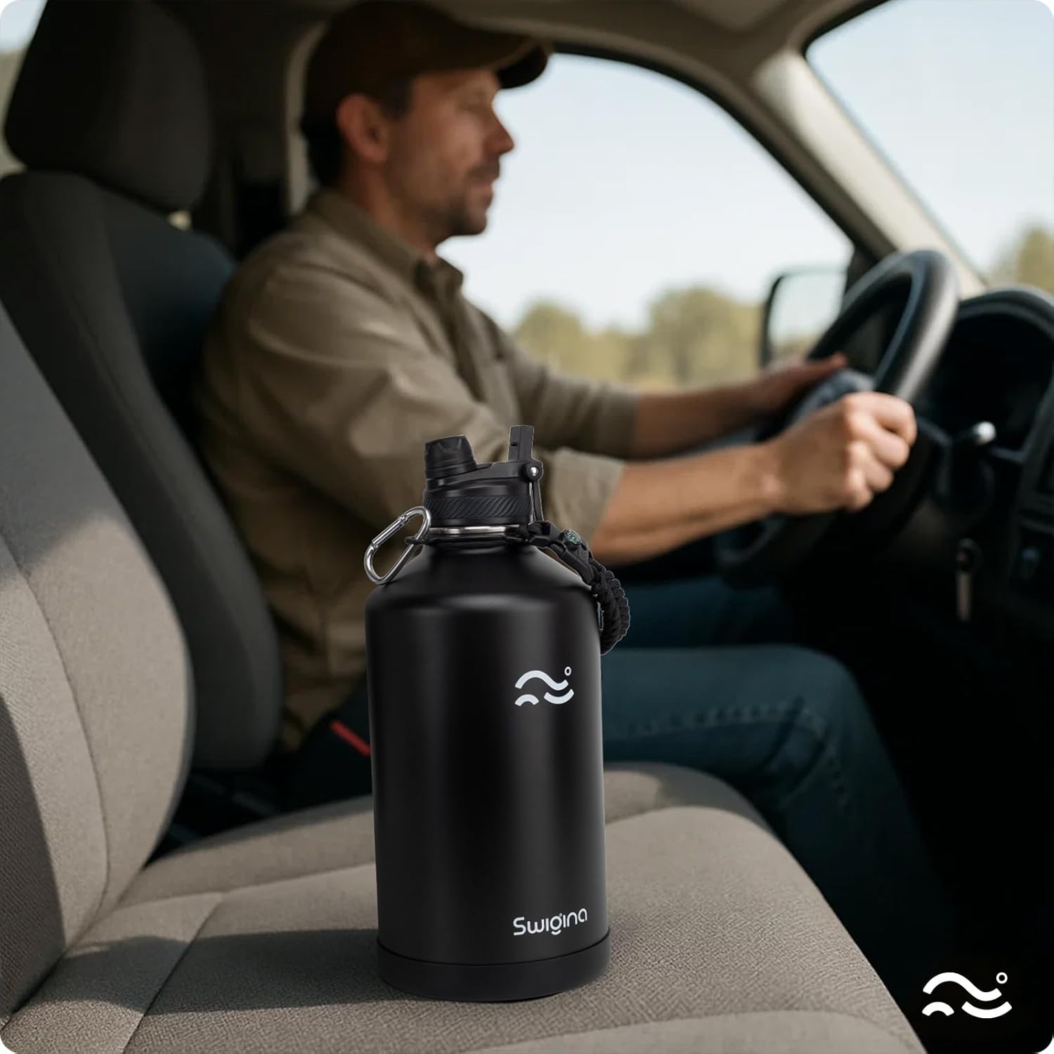 Thumbnail 5 de Swigina 1 Gallon Insulated Water Bottle 128 oz