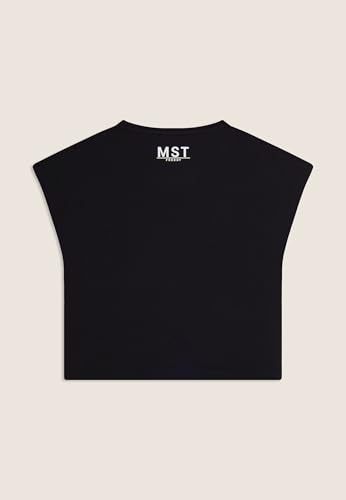 Detalle 2 de FREDDY T-Shirt Cropped Manica Corta Stampe MST Donna Nero, Medium