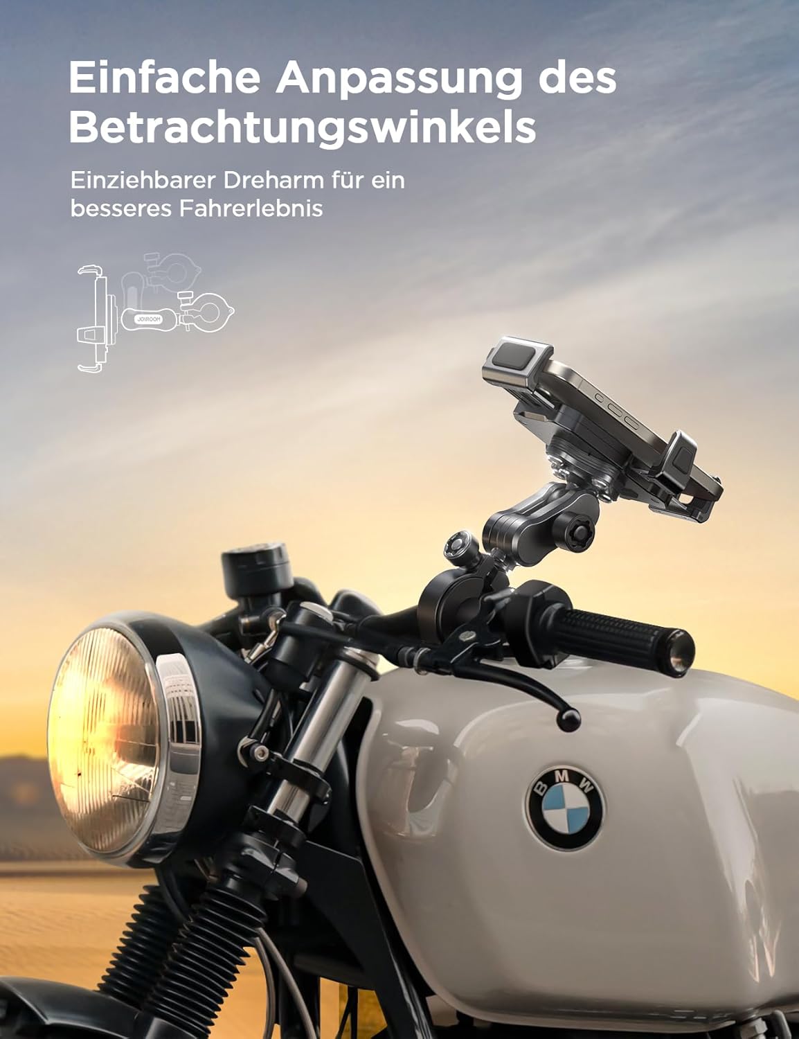 Thumbnail 2 de JOYROOM Handyhalterung Motorrad 130–185 mm