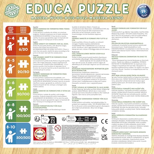 Detalle 1 de Educa 100 Bluey Puzzle de Madera para Niños 🧩 6+ años