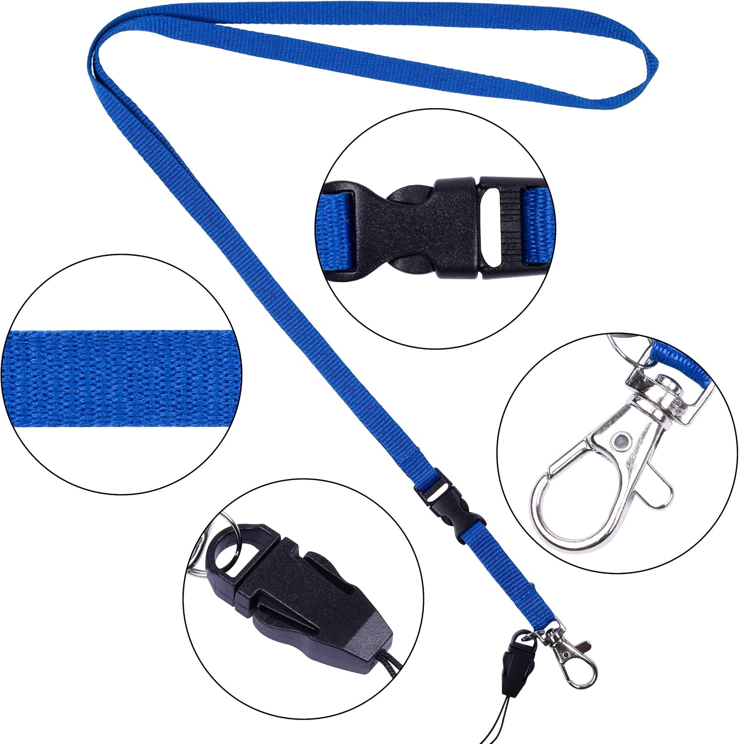 Detalle de Wisdompro Lanyard Neck Straps, 22-inch