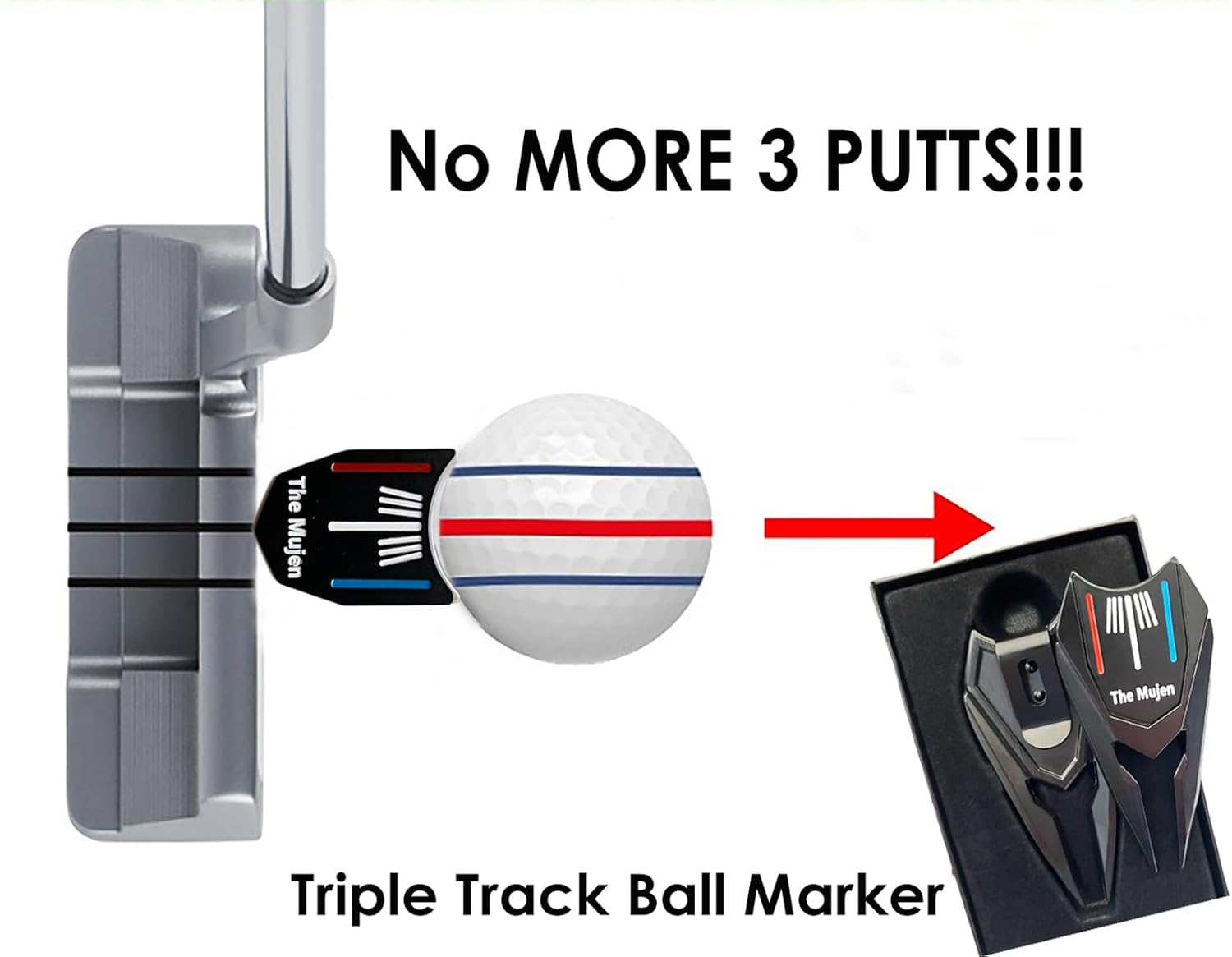 Detalle de Golf ball marker and divot tool, zinc alloy