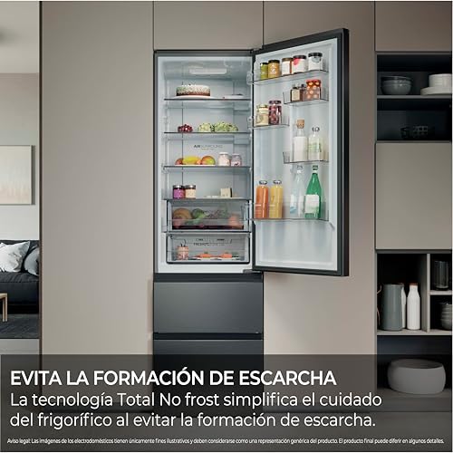 Thumbnail 8 de Haier 3D 60 HTR3620ENMG – Frigorífico Combi de 414 L con Direct Access y Fresh Zone 0°