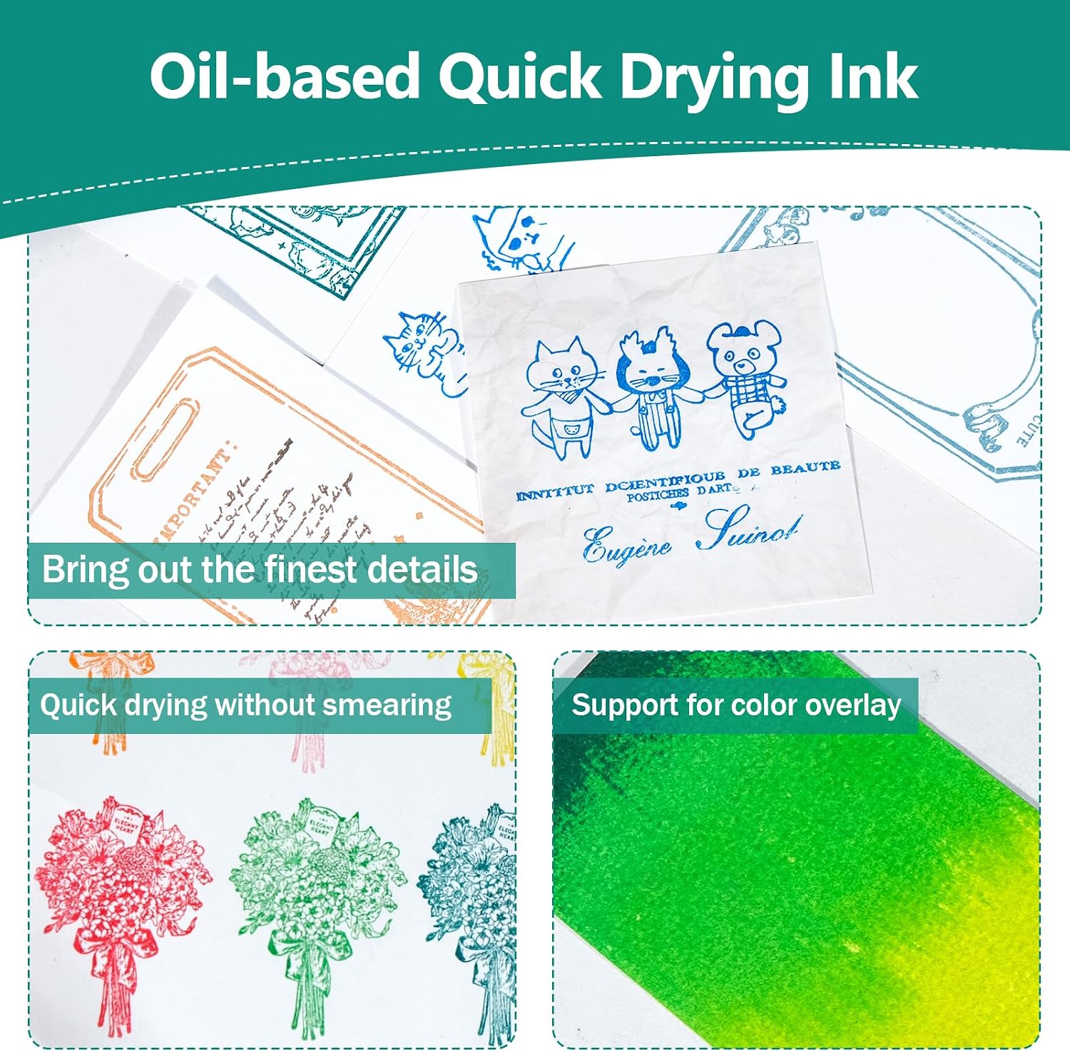Detalle 2 de CraftyManor Mini Stamp Ink Pads, 8-Color