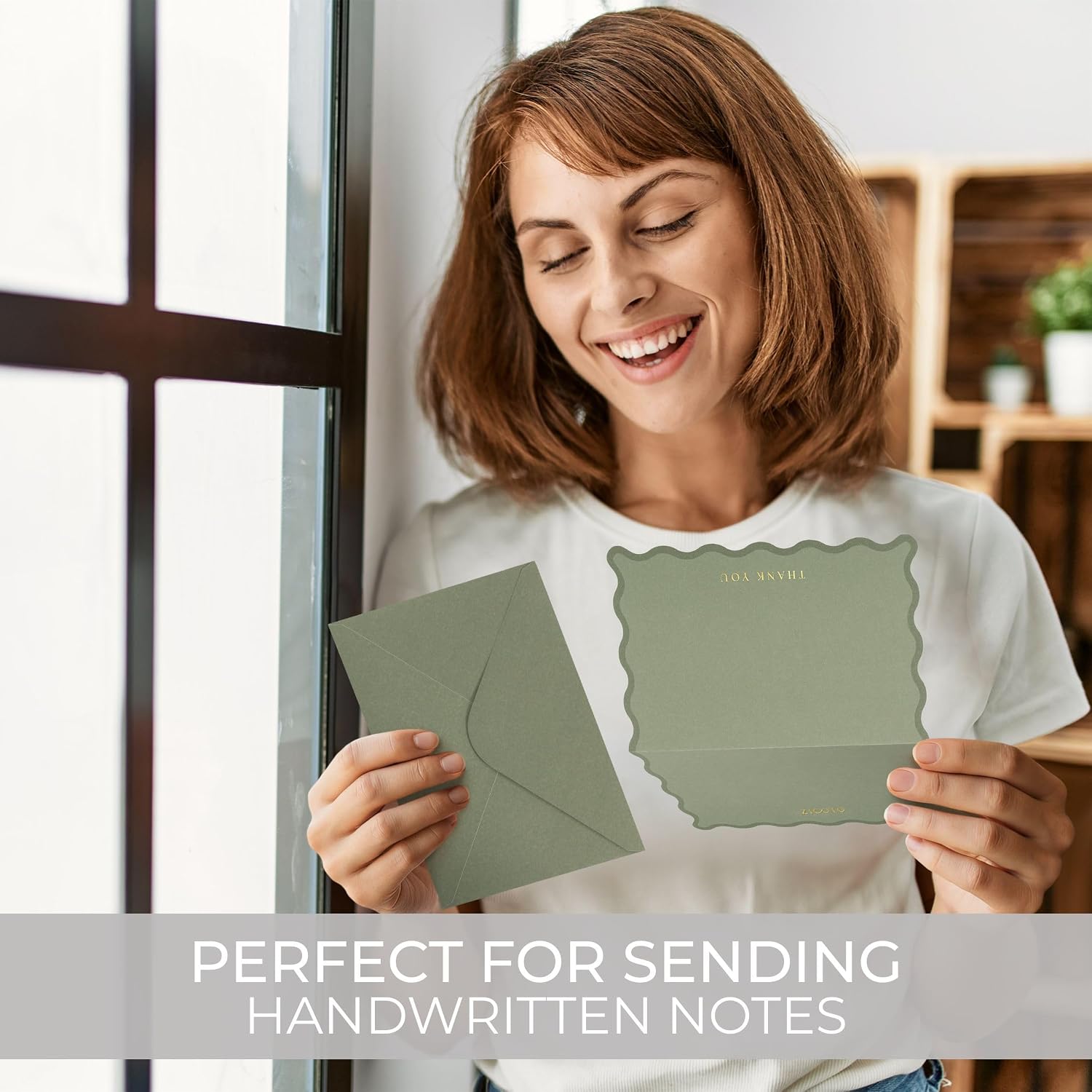 Detalle 2 de ZICOTO Thank You Cards, 4 x 6-Inch Folded