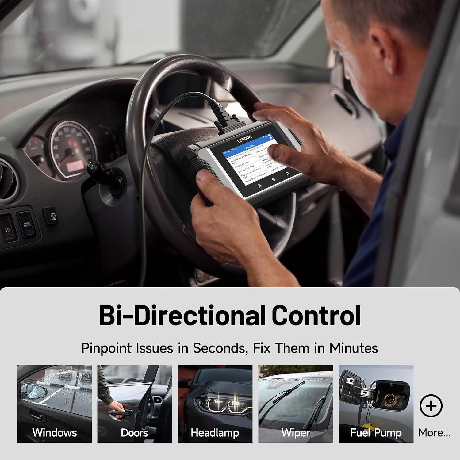 Detalle de TOPDON ArtiDiag EU-BBA OBD2 Scanner for Mercedes-Benz/BMW/V.A.G. (EU-Only) – Full System Diagnostics