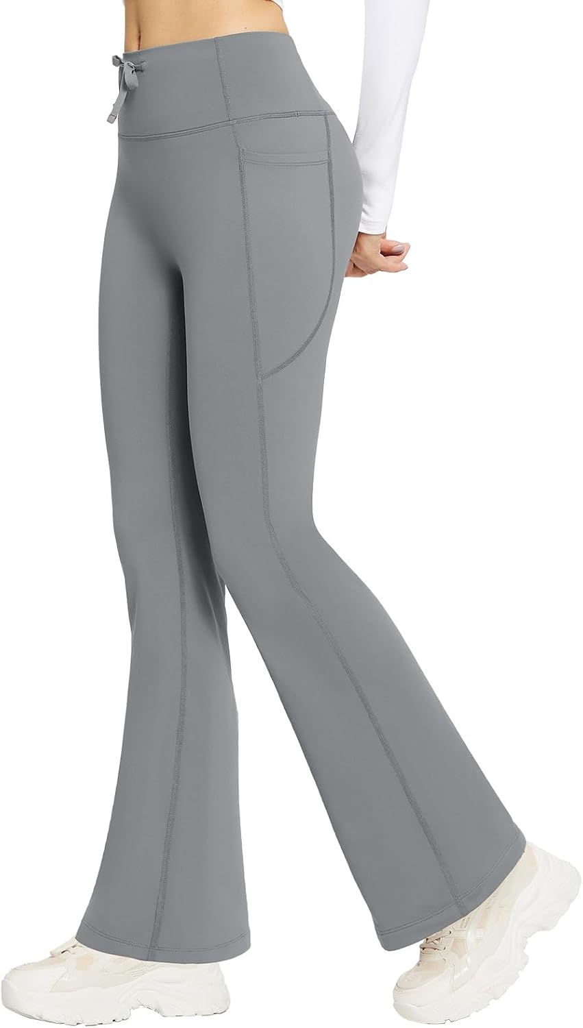 Thumbnail 4 de baleaf Women's Thermal Flared Leggings 4-pocket