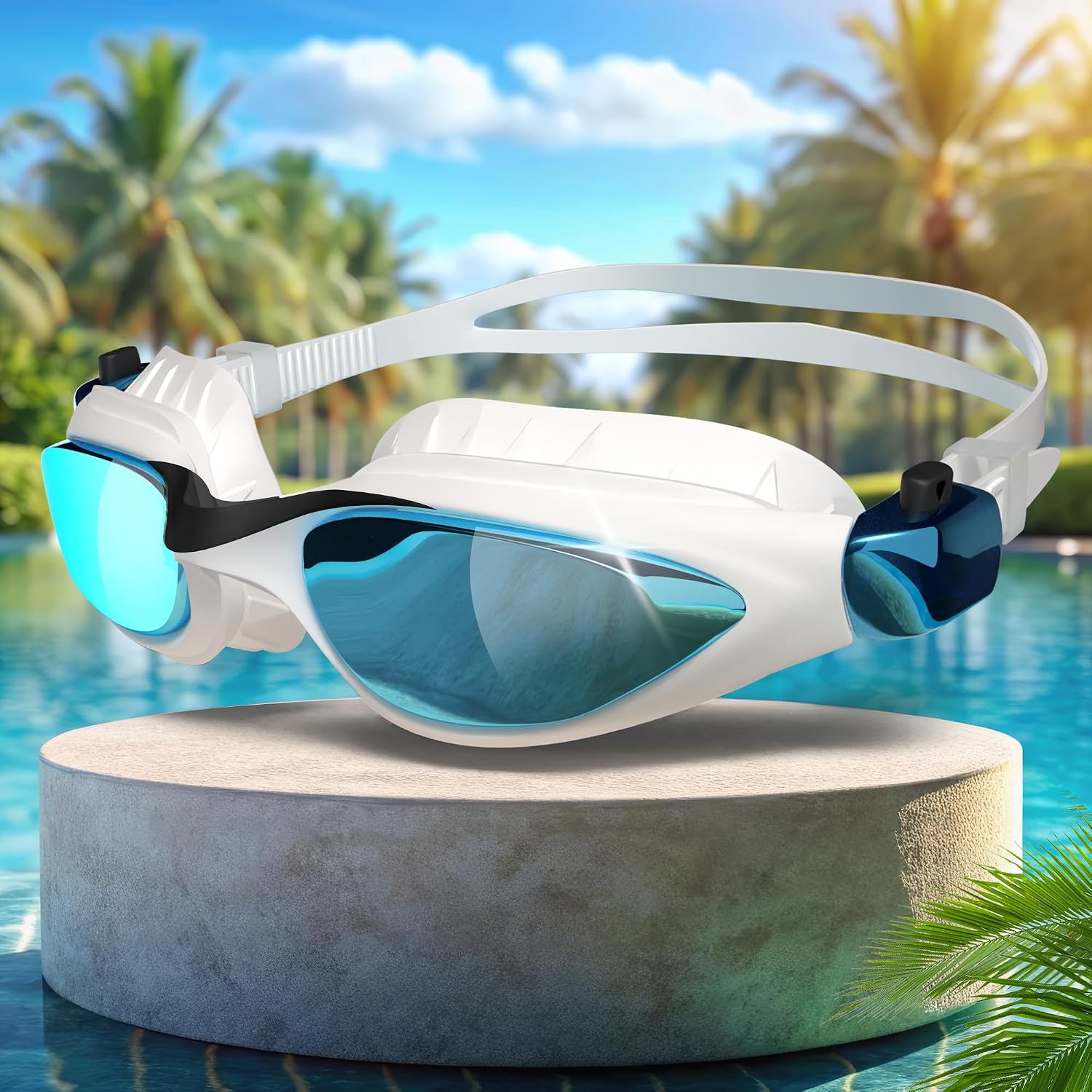 Detalle de KIDVERSE Kinder-Schwimmbrille (3 bis 13 Jahre) mit UV-Schutz und Anti-Beschlag